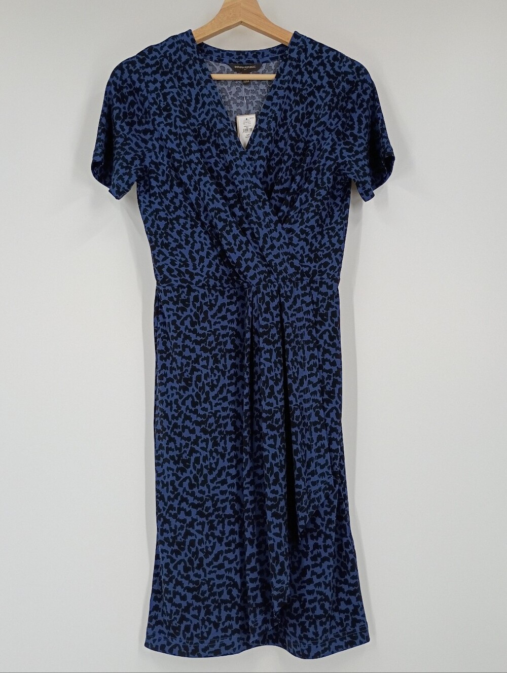 Banana Republic Printed Surplice Dress
